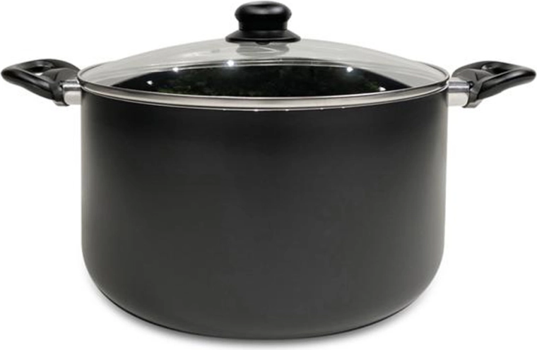 KITCHISIMO Nero edény fedővel, 28 cm, 8,5 l