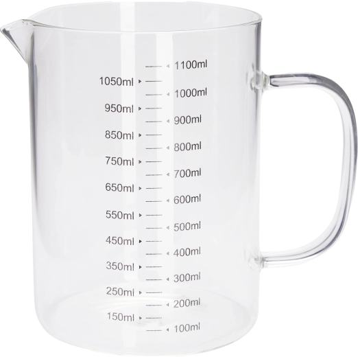 1 l-es mérőpohár boroszilikát üvegből