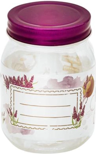 TORO 380 ml levendulamintás befőttes üveg fedővel