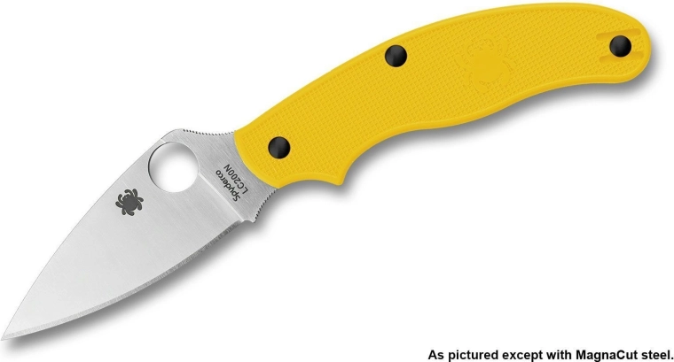 Spyderco UK Penknife Salt zsebkés, sárga, 7,5 cm, szatén, FRN