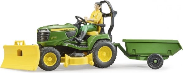 JOHN DEERE X949 kerti traktor BRUDER kertész figurával