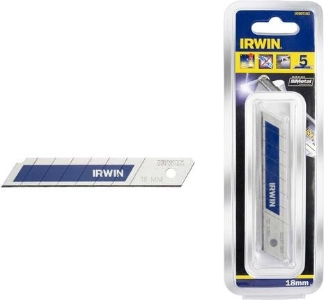 18 mm-es letörhető pengék BI-METAL BLUE IRWIN, 5 db