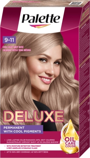 Palette Deluxe 9-11 hűvös világos szürke rózsaszín – tartós hajfesték 50 ml