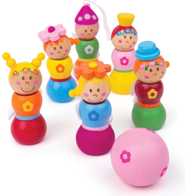 Bigjigs Toys tündéres fa kuglibábuk