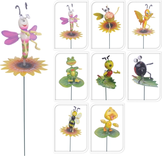 Kerti leszúrható dísz Mezei állatkák, 59,5 cm – 8 féle mix