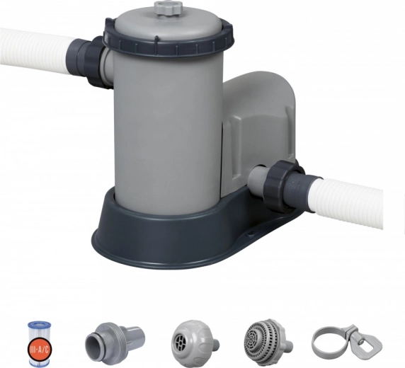 BESTWAY 5678 l/óra medenceszűrő szivattyú + tartalék szűrő III