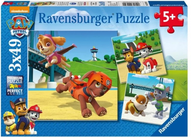 Ravensburger puzzle Mancs őrjárat 3×49 darab