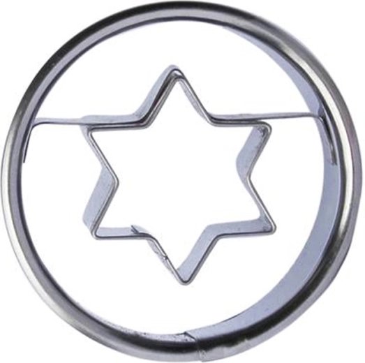 Linzerkiszúró karika–csillag 4 cm