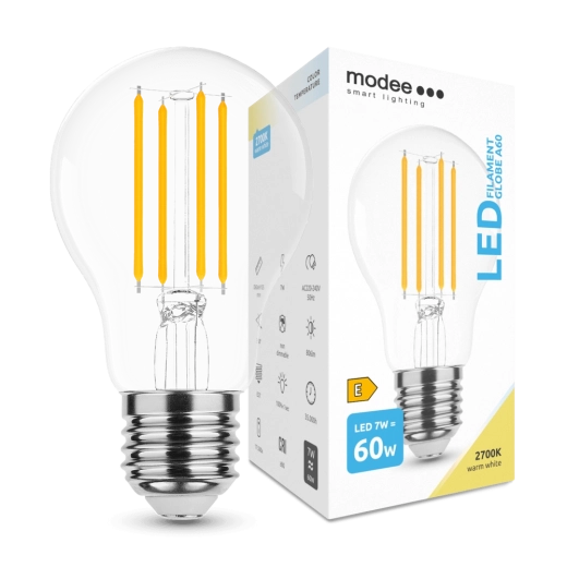 Modee LED izzó Filament A60 7 W E27, 806 lm, meleg fehér