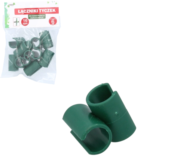 6 darab T alakú csatlakozó 16 mm-es kerti rudakhoz