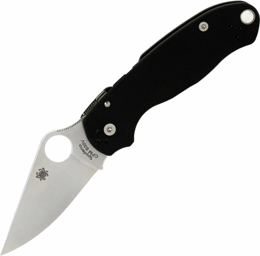 Spyderco Para 3 Black G10 zsebkés, szatén penge 7,5 cm