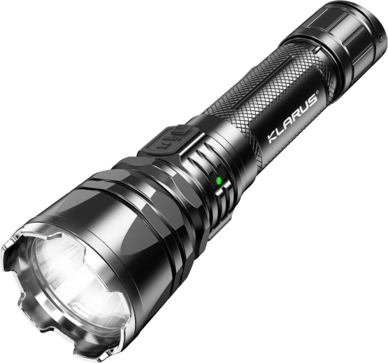 KLARUS XT12GT Pro taktikai zseblámpa 1600 lm, kettős kapcsolóval és USB-töltéssel