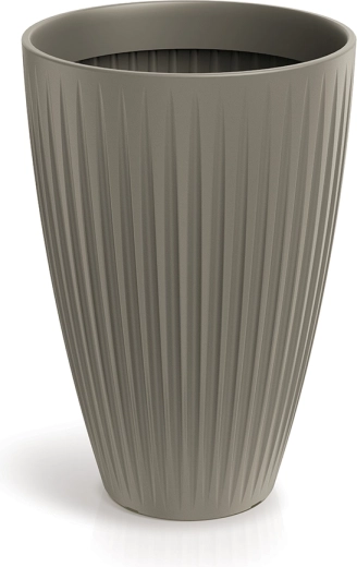 Latia Round High virágtartó, 40 cm, mokka