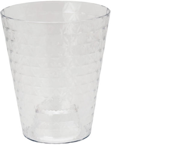 Átlátszó orchidea kaspó Diament Petit