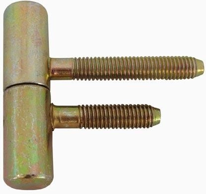 Ajtópánt M8 csavarral, 50 mm hossz, sárga cink