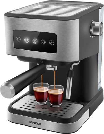 Sencor SES 4020SS karos kávéfőző eszpresszóhoz és cappuccinóhoz