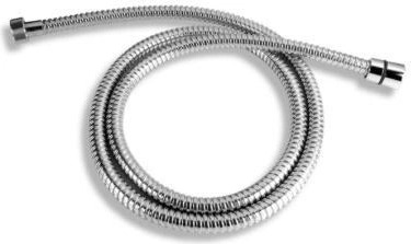Zuhanytömlő 200 cm, dupla spirál, króm