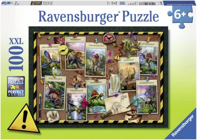 Puzzle 100 XXL dinoszaurusz kollekció RAVENSBURGER