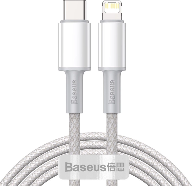 USB-C - Lightning kábel Baseus magas sűrűségű fonattal, 20W, PD, 2m
