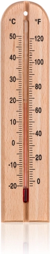 Világos fa hőmérő 20 cm