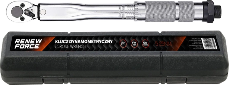 RENEW FORCE nyomatékkulcs 1/4" 5–25 Nm