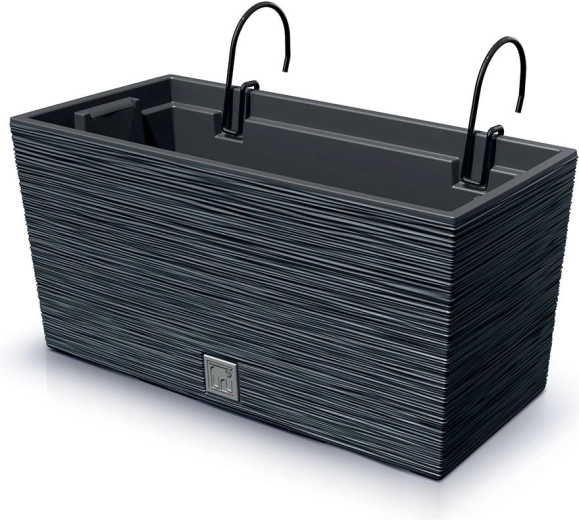 Furu Case 39,5 cm antracitszürke függesztett erkélyláda