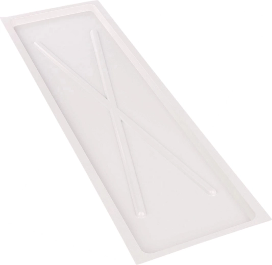 Metpol fehér keskeny csepegtetőtálca 75 × 22,5 cm, 80 cm-es kétszintes csepegtetőhöz