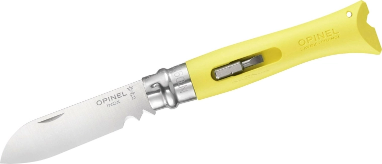Opinel N°09 DIY sárga multifunkciós zsebkés 8 cm
