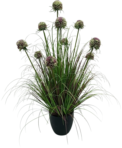 Mesterséges díszhagyma cserépben, lila, 90 cm, Garden Line