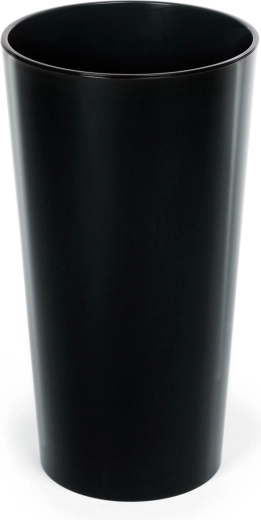 Lilia virágtartó 14 cm betéttel – fekete fényes