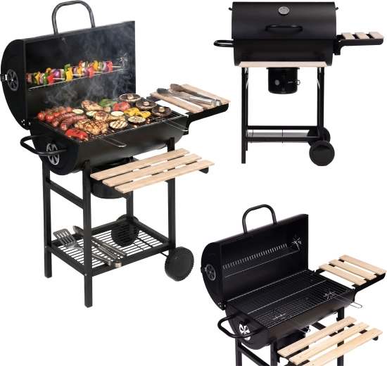 MultiGarden kerti faszenes grill fedéllel