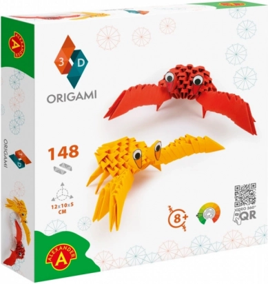 Origami 3D Rákok kreatív készlet