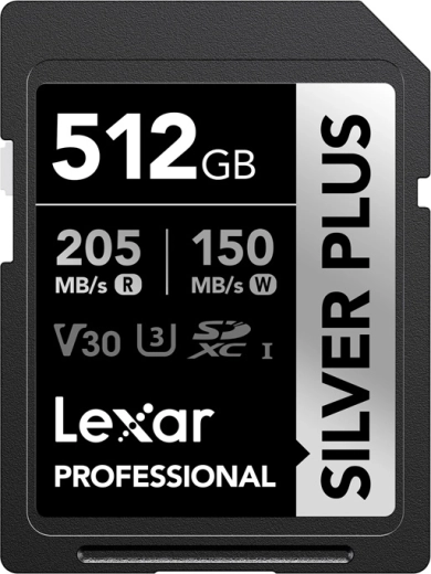 Lexar Professional Silver Plus SDXC memóriakártya 512 GB