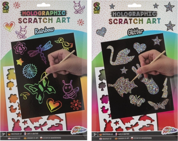 Szivárványos kaparós kép