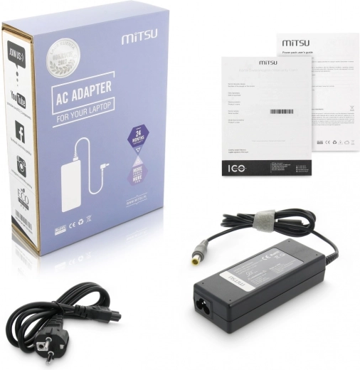 Töltő / tápegység adapter 20V 4,5A (8,0×5,5 mm tű) Lenovohoz 90W