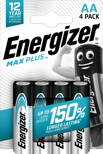 Energizer Max Plus AA alkáli elemek - 4 db