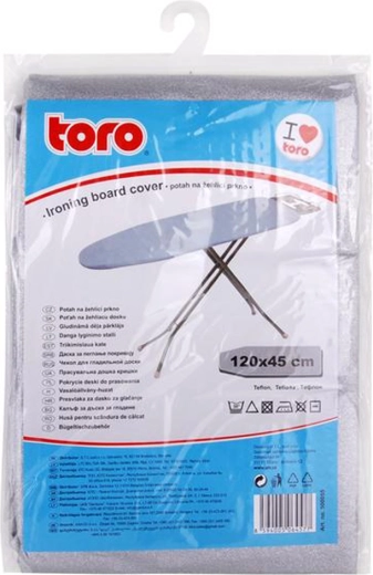 Toro vasalódeszka-huzat tapadásmentes teflon felülettel 45 × 120 cm