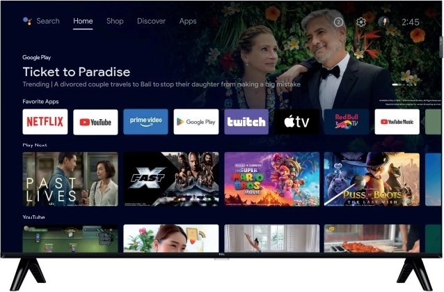 TCL 32" QLED televízió Google TV-vel és HDR10-zel