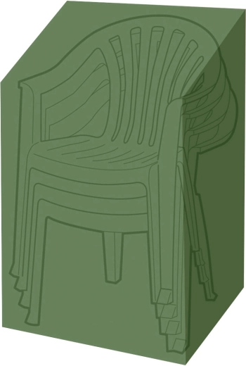 Védőponyva 4 kerti székhez 61 × 68 × 107 cm, PE 90 g/m², zöld