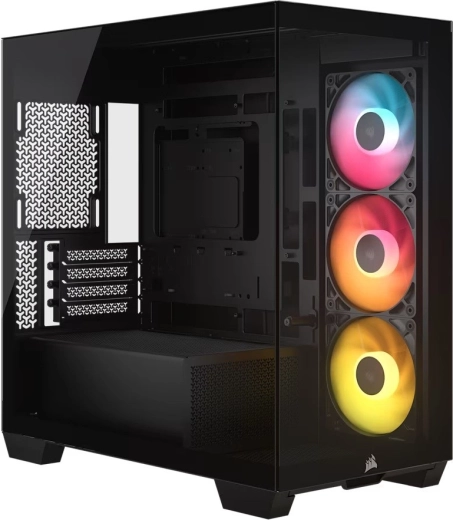 CORSAIR 2800X RS-R ARGB mATX panorámás fekete számítógépház