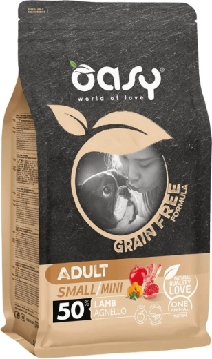 Oasy Grain Free Adult Small/Mini bárány 2,5 kg