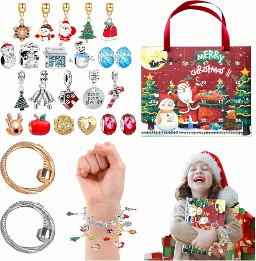 Adventi naptár karkötővel és DIY ékszerkészítő függőkkel – 1 darab
