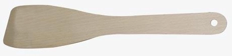 Egyenes fa spatula, 28 cm, akasztóval