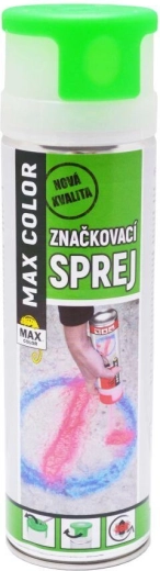 MAX COLOR fluoreszkáló jelölőspray 500 ml – Világító zöld