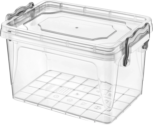 Műanyag téglalap alakú tároló Maxi Multi Box 7,8 l fedéllel