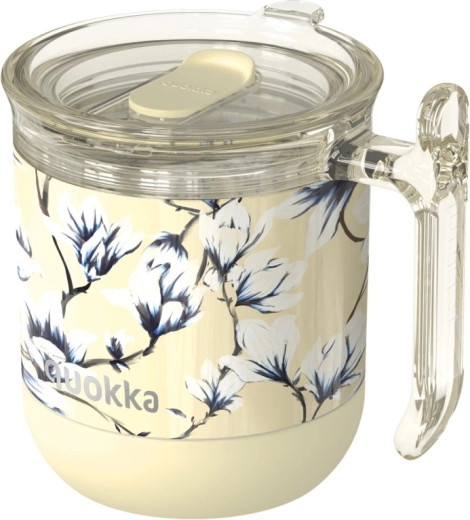 Quokka Wave Spring Dawn sárga utazó termoszbögre 260 ml