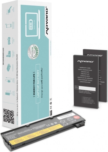 Movano akkumulátor Lenovo ThinkPad T440, T450s és X240 modellekhez 4400 mAh (48 Wh)