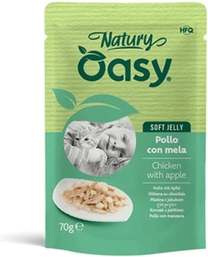 Oasy Natury Soft Jelly csirke almával tasak 70 g