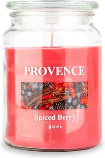 PROVENCE spiced berry illatgyertya üvegben 95 óra