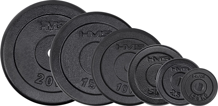 fekete öntöttvas tárcsa HMS 2,5 kg